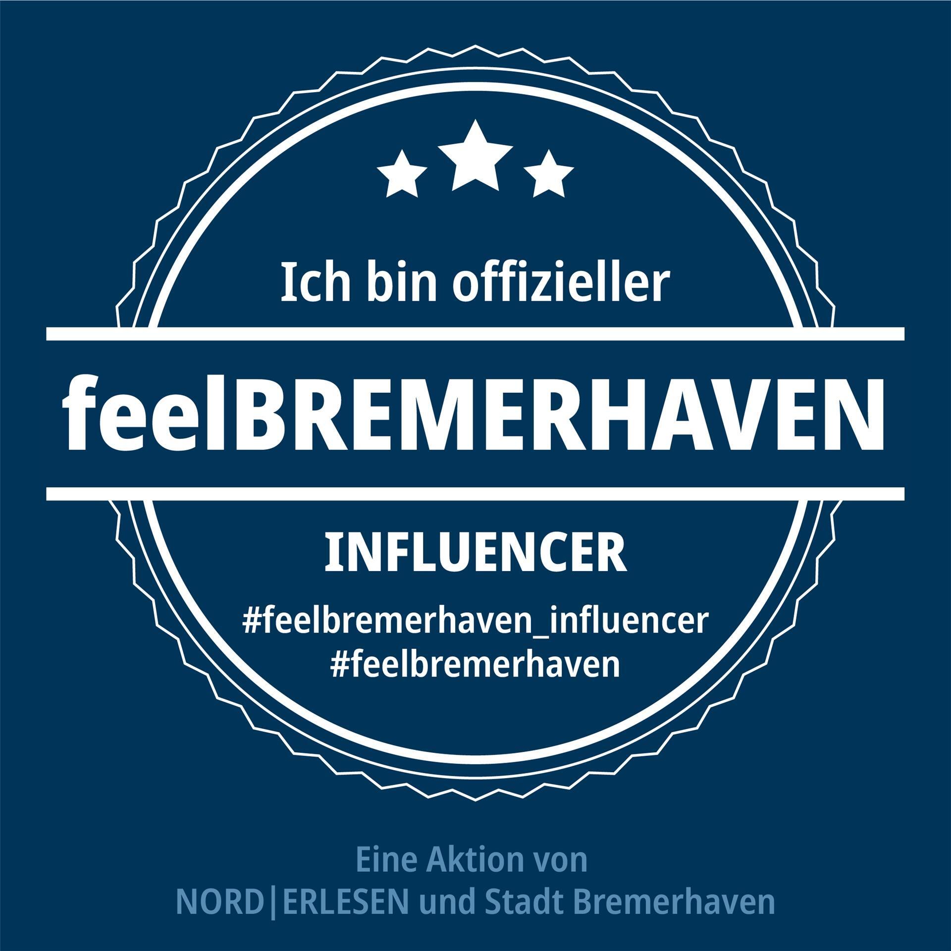 Das sind unsere 50 Influencer für Bremerhaven Mit dieser digitalen Plakette können die 50 Gewinner auf Instagram, Facebook, Twitter & Co. bekanntgeben, dass sie nun offizieller Bremerhaven-Influencer sind.