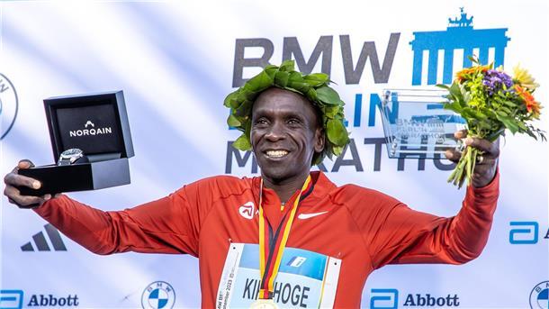 Mit fünf Erfolgen ist Eliud Kipchoge Rekordsieger in Berlin.