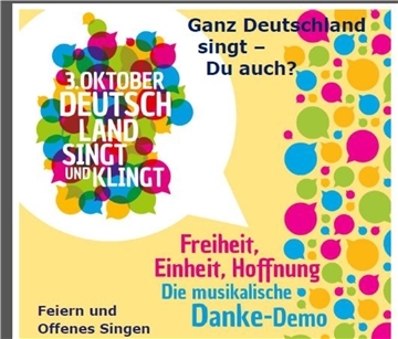 Mitsingen ausdrücklich erwünscht.