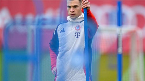 Mittelfeldchef Joshua Kimmich freut sich auf das Auswärtsspiel.