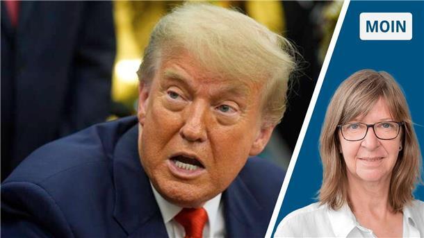 Amerikas Unabhängigkeitstag: Wird der Nationalfeiertag zur Trump-Show? Ein Mann mit offenem Mund guckt an der Kamera vorbei.