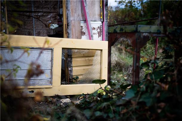 Morbider Charme der nördlichen Spitze der Kleingartenkolonie "Ackmann" in Bremer...