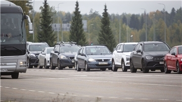 Nach Ankündigung der Teilmobilmachung gab es an der russisch-finnischen Grenzen mehr Verkehr als gewöhnlich.