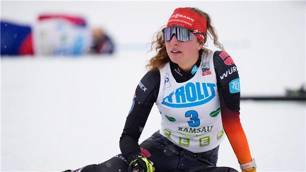 Nathalie Armbruster belegt Rang vier.
