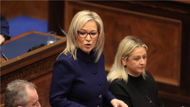 Nordirland-Konflikt: O’Neill entschuldigt sich für Tote Nationalistin Michelle O’Neill von der Sinn-Féin-Partei führt seit Februar als Erste Ministerin die nordirische Regierung. (Archivbild)