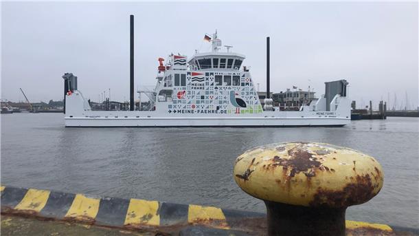 Reederei will neue Norderney-Fährlinie 2026 erweitern Neben der Autofähre „Meine Fähre 1“ will die Reederei bald auch eine kleinere Personenfähre „Meine Fähre 2“ in Dienst stellen. (Archivbild)