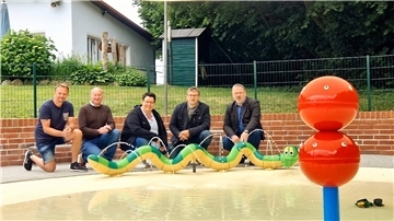 Neue Spielgeräte in Kirchtimke sorgen für noch mehr Wasserspaß.