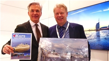 Neues Kreuzfahrtmagazin: Michael Schulze (links) und Ralf Meyer auf der ITB in Berlin.