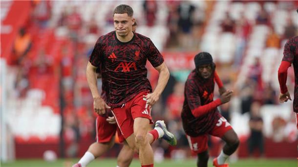 Neuzugang Florian Wirtz stand zum Premier-League-Start der Liverpooler in der Startformation.