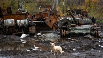 Nicht mehr einsatzfähig: Die jüngsten ukrainischen Gegenangriffe stellen die Kreml-Truppen vor Probleme - ihnen fehlt es zunehmend an moderner Ausrüstung.