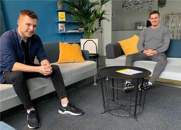 NORD|ERLESEN startet den Fischtown-Pinguins-Podcast Nico Tank (links) und Malte Giesemann produzieren den Fischtown-Pinguins-Podcast von NORD|ERLESEN.