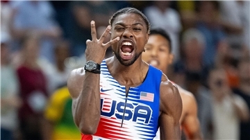 Noah Lyles gewinnt die Olympia-Qualifikation über 200 m.