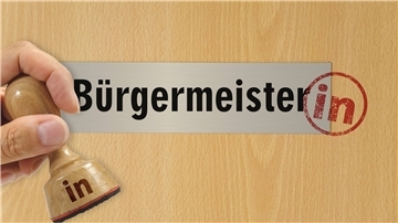 Stepmpel für "Frau Bürgermeisterin"