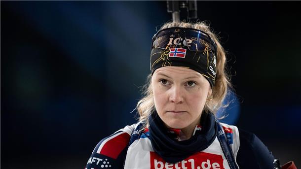 Wieder kein Heimsieg, aber DSV-Biathleten auf dem Podest Norwegens Karoline Offigstad Knotten gewann mit ihrem Teamkollegen.