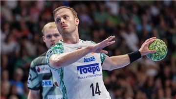 Omar Ingi Magnusson war Magdeburgs bester Schütze, traf zehnmal. (Archivbild)