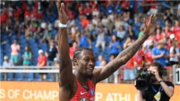 Owen Ansah lief die 100 Meter in 9,99 Sekunden.