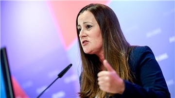 Parteivorsitzende der Partei Die Linke: Janine Wissler.