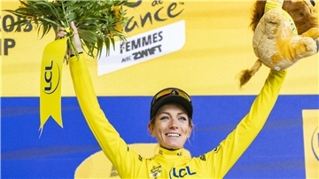 Pauline Ferrand-Prévot hatte im August die Tour de France der Frauen gewonnen. (Archivbild)