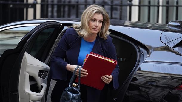 Penny Mordaunt trifft zu einer Kabinettssitzung in der Downing Street ein.