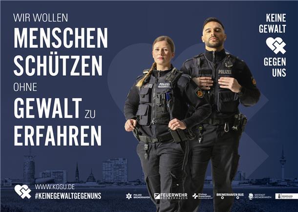 Gewalt gegen Einsatzkräfte: Bremerhaven setzt mit Kampagne ein Zeichen Protagonists