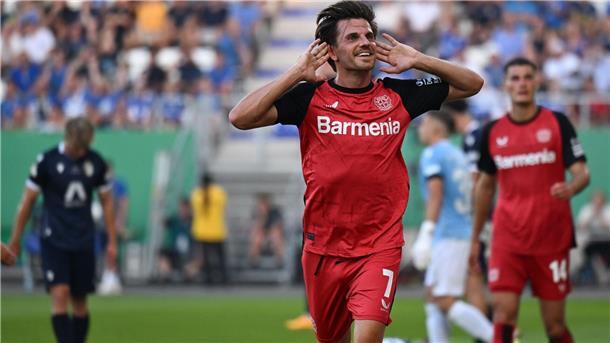 Hofmann: Leverkusens Pokal-Auftritt „Warnschuss“ für Leipzig Pokal-Torschütze Hofmann war mit Leverkusens Leistung nicht zufrieden.