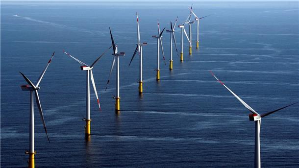 Windstrom-Anlagen in der Nordsee