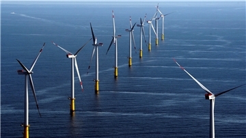 Windstrom-Anlagen in der Nordsee