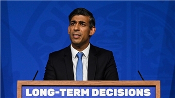 Premier Rishi Sunak will die Klimaziele seines Landes aufweichen.