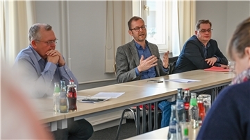 Pressekonferenz zur Magistrats-Reform mit Martin Günthner und den Koalitionären. Foto Scheschonka