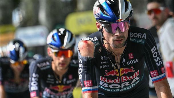 Primoz Roglic nimmt nach seiner Aufgabe bei der Tour de France an der Vuelta teil.