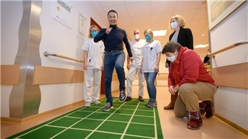  japanische Square-Stepping Exercise 