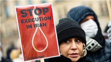 Protestaktion gegen das Regime im Iran am 17. Dezember 2022 in Berlin.