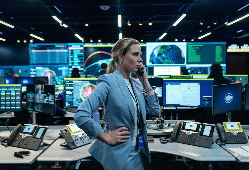 Bombiger Start für Atomraketen-Thriller Rebecca Ferguson als Captain Olivia Walker in einer Szene des Films „A House of Dynamite“. (Handout)