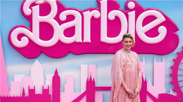 Regisseurin Greta Gerwig bei der „Barbie“-Premirere in London.
