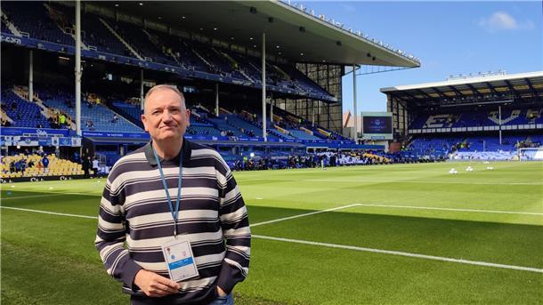 Reporter Thomas Schulz ist ein glühender Anhänger des FC Everton. Klar, dass er vorbeikommen musste, um sich vom Goodison Park zu verabschieden.