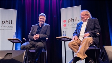 Robert Habeck im Gerspräch mit Peter Sloterdijk.