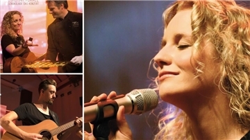 Rockpop-Musikerin Christina Rommel und ihre Band spielen ein Live-Benefizkonzert in Brake.