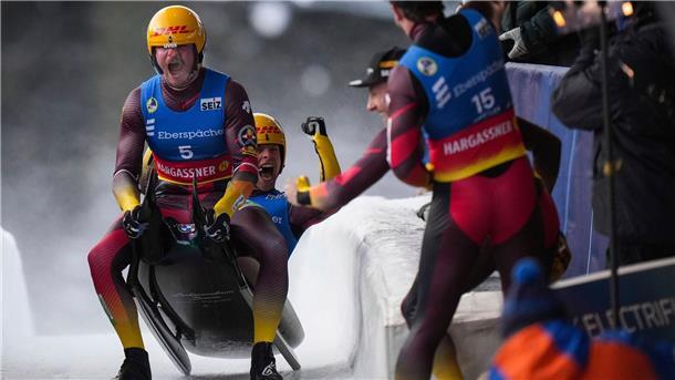 WM-Gold für Taubitz und Orlamünder/Gubitz Rodel-Coup: WM-Gold für Hannes Orlamünder und Paul Gubitz.