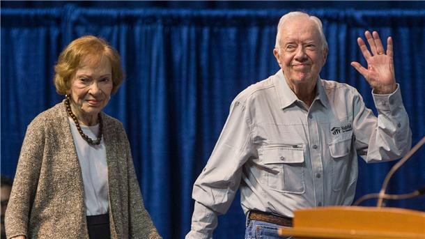 Rosalynn und Jimmy Carter auf einer Aufnahme von August 2018. Das Paar war 77 Jahre lang verheiratet.