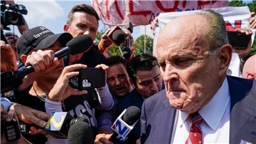 Rudy Giuliani steht im Mittelpunkt mehrerer Verfahren rund um die Präsidentenwahl 2020.