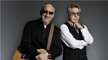 Sänger Roger Daltrey (r) und Gitarrist Pete Townshend von The Who kommen nach Deutschland.