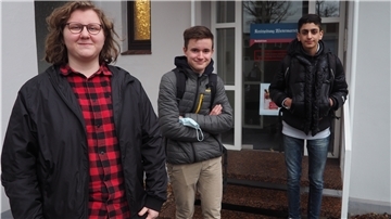 Sandra Eilers (von links), Ben Brandt und Caner Calis haben mit uns über Themen gesprochen, die sie bewegen.