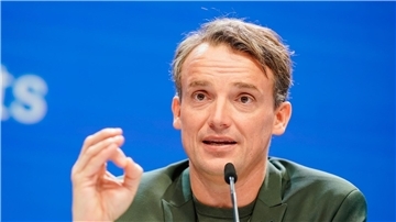 SAP-Vorstandschef Christian Klein bei der Bilanzpressekonferenz in Walldorf.