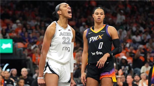 Mercury verlieren in WNBA-Finals das Spiel und Satou Sabally Satou Sabally (rechts) hatte bis zu ihrem harten Zusammenprall ein starkes Spiel.