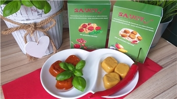 „Saucy“ sind portionierbare Soßen, die schnell und unkompliziert aus den Resten wieder eine vollständige Mahlzeit machen.