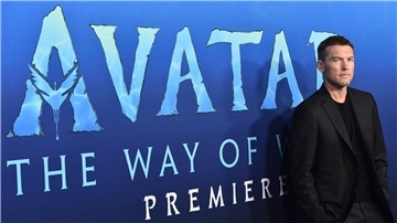 Schauspieler Sam Worthington bei der US-Premiere von „Avatar: The Way of Water“ in Los Angeles.