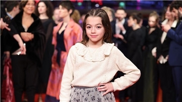 Schauspielerin Sofia Otero bei der Preisverleihung der Berlinale.