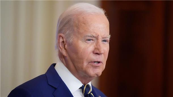 Sein Entwurf eines Deals sieht zunächst eine vollständige und uneingeschränkte Waffenruhe von sechs Wochen vor: Joe Biden.