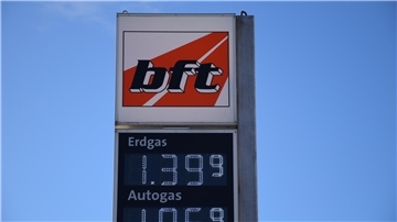 Das Logo der BFT-Tankstelle in Friedrich-August-Hütte. Die Tankstelle gibt es mit Unterbrechungen schon seit 1963.