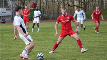 Fußballspieler in Aktion